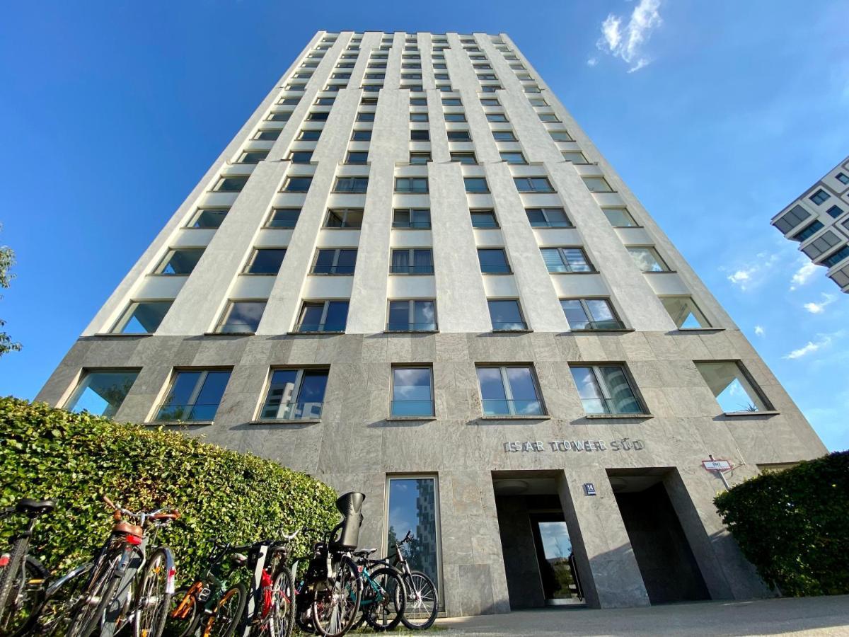 Alpen-Panorama Suite - Einzigartige Privatsuite Hoch Ueber Muenchen, 12Tes Og, Alpenblick, Loggia, Whirlpool, 15 Minuten Zum Zentrum, Ruhe Und Erholung In Der Stadt Muenchen Fuer Privat Und Geschaeftlich Reisende Ngoại thất bức ảnh