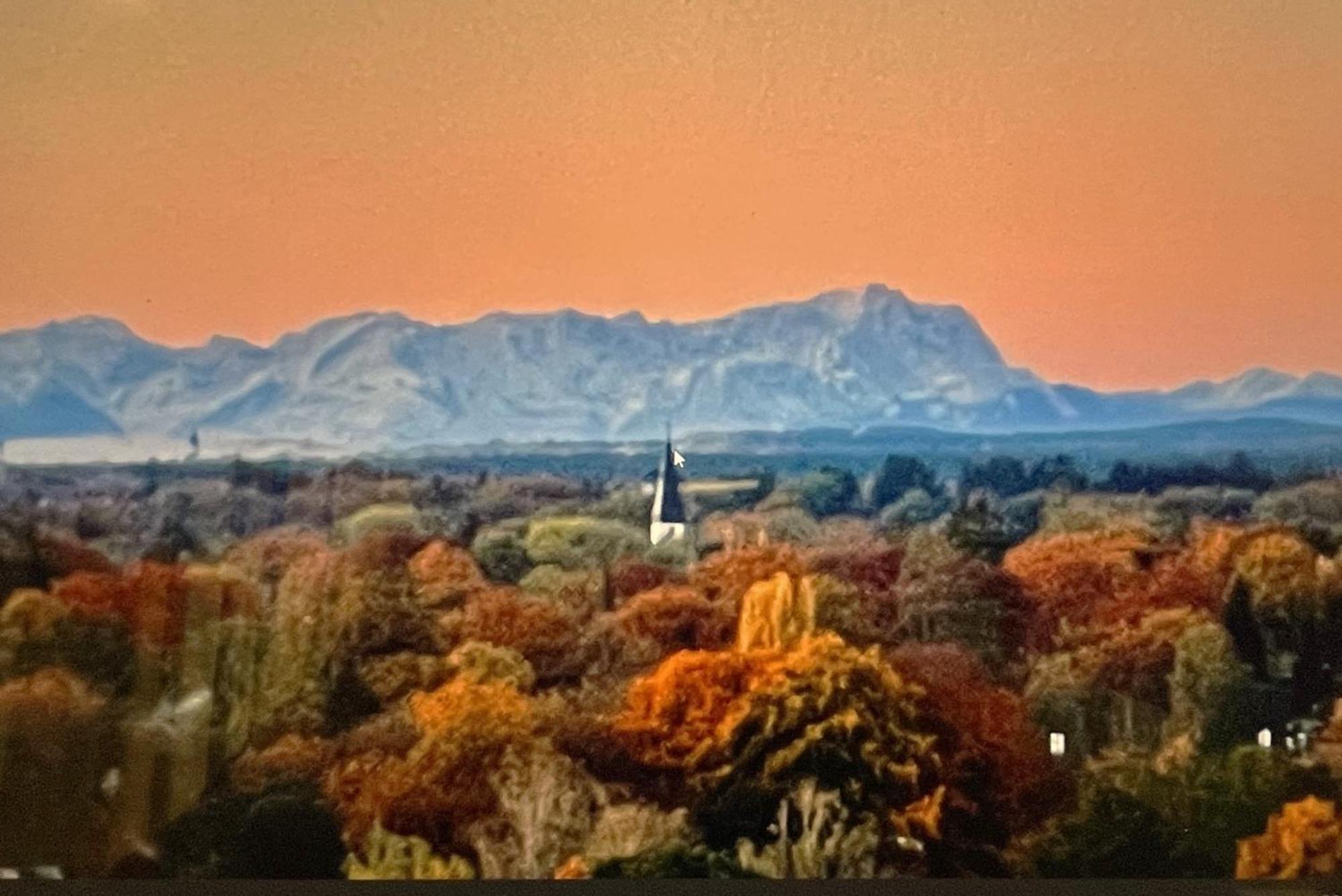 Alpen-Panorama Suite - Einzigartige Privatsuite Hoch Ueber Muenchen, 12Tes Og, Alpenblick, Loggia, Whirlpool, 15 Minuten Zum Zentrum, Ruhe Und Erholung In Der Stadt Muenchen Fuer Privat Und Geschaeftlich Reisende Ngoại thất bức ảnh